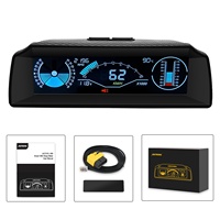 AUTOOL X90 OBD Auto Slope Meter Auto kompass HUD Pitch Tilt Angle Winkelmesser Uhr Breite Länge Über geschwindigkeit salarm