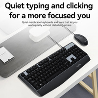 VegGieg - Juego de Teclado y Ratón con Cable, Resistente al Agua, de 104 Teclas, Diseño Ergonómico Ultrafino, para Uso en Oficina, Hecho a Medida