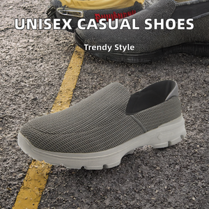 Baskets à enfiler décontractées pour hommes et femmes Chaussures à lacets légères à la mode avec doublure en tissu de coton Design à bout ouvert - Product Image 3