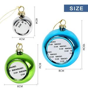 Bán Buôn Tùy Chỉnh Cá Nhân Nhựa Trang Trí Giáng Sinh Bóng Thăng Hoa Trống Cây Giáng Sinh Đồ Trang Trí Quả Bóng - Product Image 2