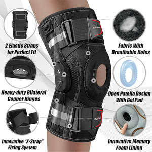 Cailomi Knee Brace Black Professional Protection Running Cycling Outdoor Sports Unisex Joint Support - Product Image 5