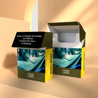 Vente en gros Boîte d'emballage de cigarettes Étui en carton Boîte à cigarettes jetable avec logo imprimé personnalisé Conception personnalisée