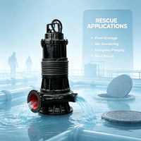 Bomba Sumergible para Aguas Residuales de Hierro Fundido de 2.0 Hp de Alto Flujo, Bomba Eléctrica para Aguas Sucias, Gestión y Servicio de Aguas Residuales para Hoteles