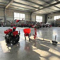 Motoculteur à chenilles et machine à labourer 9 CV Diesel, largeur de travail 49 cm, pour préparation du sol agricole, haute productivité