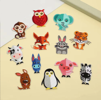 Nouvelles Broderies Animaux de Dessin Animé Autocollantes en Tissu pour Vêtements, Sacs, Chapeaux – Appliques Décoratives et Patchs pour Remplir les Trous – Accessoires Vestimentaires