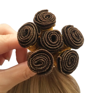 Extensions de cheveux tissées à la main Genius Weft Hair 100% cuticules intactes, lisses, tissées à la main, fournisseur de cheveux humains russes - Product Image 4