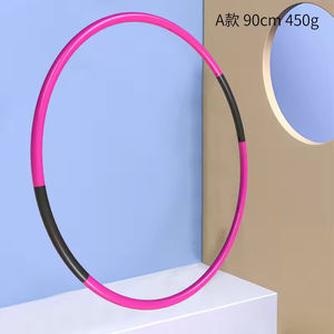 JM2 Venta al por Mayor Aro de <span class=keywords><strong>Hula</strong></span> Profesional de 80cm 90cm, Diseño Suave, Desmontable, con Peso, para Fitness - Product Image 4