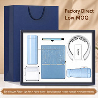 Coffret Cadeau d'Affaires ZMHQ : Bouteilles Isothermes Grande Capacité, Batterie Externe, Masseur Cervical, Ensemble de Carnets, Personnalisable avec Logo