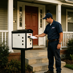 Cassetta Postale in Metallo dal Design Elegante, Armadietto per Lettere da Esterno, Installazione a Parete, Protezione Stagionale, Cassetta per Consegna <span class=keywords><strong>Posta</strong></span> - Product Image 3