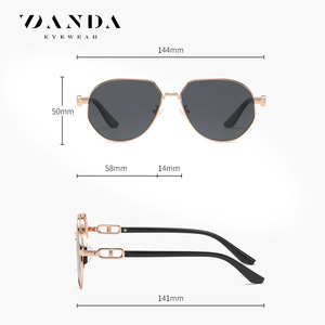 Lunettes de soleil DANDA JS8577 polarisées UV400 rectangulaires pour hommes, pêche, mode - Product Image 3