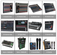 Consola Mezcladora Digital de Diseño Innovador, Controlador de Sonido DAW, 16, 24, 32 Canales, Consola Mezcladora de Audio Digital Profesional con Bluetooth