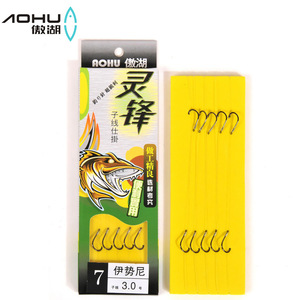 Hameçons de pêche en acier haute teneur en carbone 100C, type Izu, hameçon simple barbelé robuste pour une taux de capture élevé - Product Image 5