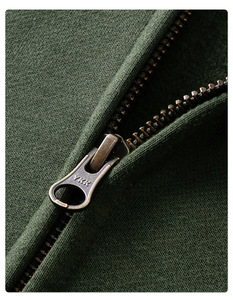 CNSHELL 420gsm Unisex Men's Autumn Hoodie Cardigan Sweatshirt Solid Oversized Fit Metal Zipper up Wide <strong>Hooded</strong> <strong>Fleece</strong> - Product Image 4
