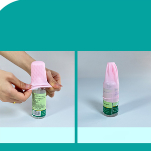 Housses de bouteilles de voyage en silicone anti-fuite, protections élastiques réutilisables pour articles de toilette, pour des voyages sans fuites - Product Image 5