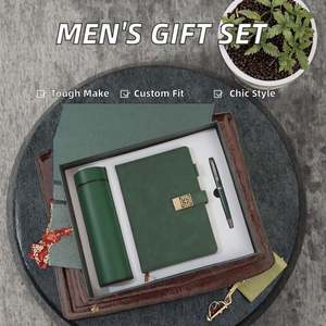 Ensemble cadeau d'entreprise personnalisé avec logo pour hommes, comprenant une tasse isotherme, une bouteille d'eau, une boîte cadeau pour la Saint-Valentin, la fête des enseignants - Product Image 3