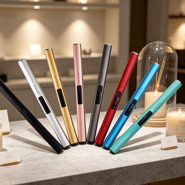 USB Rechargeable Electric Arc Candle Lighter Flameless Windproof Igniter for Candles Fireplace Kitchen BBQ Home Use