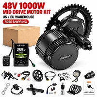 Kit moteur central 48V 1000W à couple élevé pour vélo électrique, avec écran LCD couleur, pour vélo de montagne - Stock UE/US