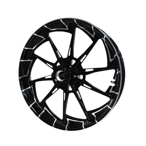 Jante forgée noire <span class=keywords><strong>à</strong></span> 10 rayons pour modèles <span class=keywords><strong>Harley</strong></span> Road King, Street Glide, Electra Glide Touring 2008+ - Product Image 5