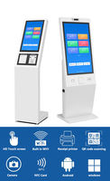 Système de gestion des files d'attente de 18,5 pouces, cadre tactile IR pour banque, écran numérique autonome, affichage LED/LCD