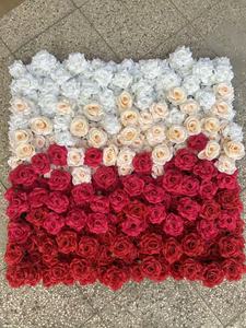 ฉากหลังดอกไม้ประดิษฐ์โทนสีฝันหวาน พร้อมการจัดดอกไม้ไล่เฉดสีเพื่อการตกแต่งวันหยุดแสนโรแมนติก - Product Image 6
