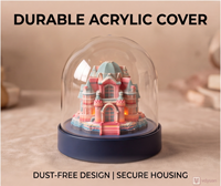 Lampe de nuit LED en forme de château en papier 3D couleur macaron style Ins pour décoration de bureau, cadeau de Saint-Valentin, Noël, anniversaire