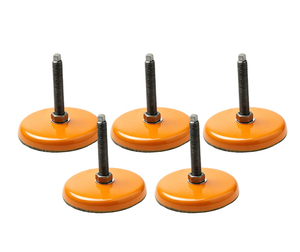 Pieds de nivellement robustes HYCNC à absorption des chocs, jaunes et verts, en fonte, M16 M20 M24 M30, plusieurs tailles D80 D100 D150 - Product Image 6