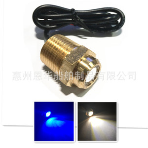 Lumière sous-marine LED bleue 12V DC en acier inoxydable NPT1/2 14 pour bateaux et pêche - Product Image 4