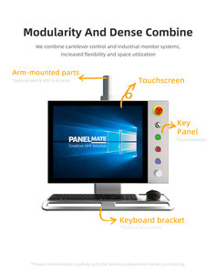 19-Zoll-Industrie-Touchscreen-Display IP65 Wasserdichtes Stütz armsystem True Flat Monitor 5:<span class=keywords><strong>4</strong></span> Aspekt USB VGA DVI für HMI Neu - Product Image 2