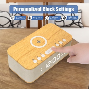 Fansbe 3 trong 1 phí không dây 10W <span class=keywords><strong>Bluetooth</strong></span> Loa LED hiển thị kỹ thuật số phí loa đồng hồ báo thức - Product Image 4