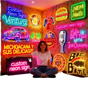 Professional Custom <b>LED</b> Neon Signage Bespoke Business Logo <b>Light</b> for <b>Bar</b> Shop Studio Wall Decor - Product Image 1