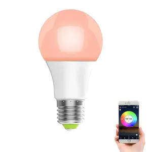 Smart LED Wireless Light Bulb E27 5W 7W RGB Color Changing Lights Adjustable AC 85-265V APP Control Lampada