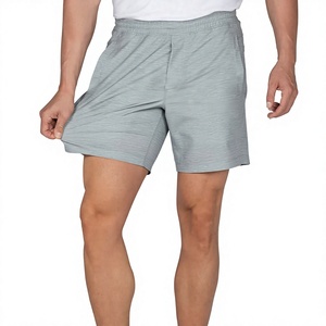 Pantalones Cortos Deportivos de Secado Rápido para Hombre, Color Sólido, Cintura Media, Cierre Elástico, Tejido de Poliéster, Casuales - Product Image 3