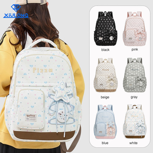 Mochila escolar impermeable al por mayor para adolescentes, linda mochila universitaria para chicas adolescentes, mochila escolar de nailon de gran capacidad - Product Image 1