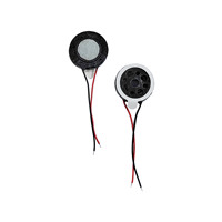 Pas cher 17MM Haut-parleur en plastique 8 Ohm 1W 0.5W avec 40MM fil rond anti-poussière tissu Double Face ruban adhésif pour Radar et équipement médical
