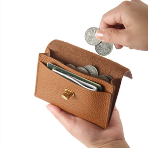 Echt Lederen Portefeuilles 2024 Kaarthouder Retro Casual Munt Portemonnee Klein Zacht Lederen Rijbewijs Kleine Portemonnee Vrouwen - Product Image 3