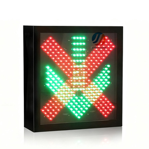 Luz <span class=keywords><strong>de</strong></span> Señalización Cuadrada <span class=keywords><strong>de</strong></span> 400 mm con X Roja y Flecha Verde, Venta Directa <span class=keywords><strong>de</strong></span> Fábrica, Luz <span class=keywords><strong>de</strong></span> Advertencia <span class=keywords><strong>de</strong></span> Tráfico con Flecha Guía - Product Image 3