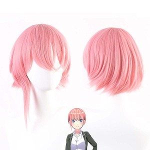 Peluca de Pelo Sintético Largo Rosa para Cosplay de <span class=keywords><strong>Miku</strong></span> <span class=keywords><strong>Nakano</strong></span> de <span class=keywords><strong>Anime</strong></span> The Quintessential Quintuplets, FCGD-044 - Product Image 5