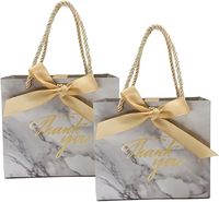 Emballage de luxe personnalisé avec impression de logo sacs-cadeaux roses petits mini sacs-cadeaux de remerciement en vrac pour baby shower, anniversaire, mariage