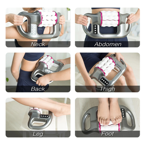 Masajeador Eléctrico Portátil de Rodillos para Muslos y Espalda con Mango Redondo para <span class=keywords><strong>Columna</strong></span> y Fascia - Product Image 4