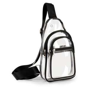 Sac de voyage ultra-léger et respirant en PVC, design Art Déco, fermeture éclair, transparent, étanche, grande capacité, pour le sport - Product Image 1