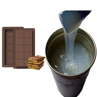 Silicone liquide de qualité alimentaire pour le moulage, silicone translucide pour les moules à cupcakes, moules pour biscuits, matériau de moulage