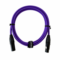 Câble de microphone XLR mâle-femelle OEM RH-X042 avec blindage spiralé, gaine en PVC, conducteur en cuivre sans oxygène