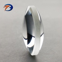 Lentille biconvexe en saphir D12,7 mm EFL 40 mm Lentille optique en cristal IR double convexe Revêtement antireflet