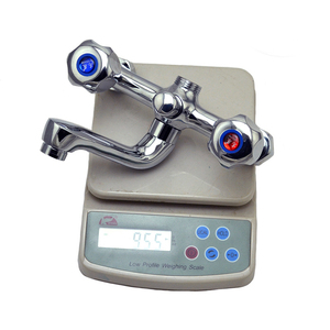 MCBKRPDIO doppio manico a parete in ottone bagno <span class=keywords><strong>doccia</strong></span> rubinetto cromato lucido acqua calda fredda miscelatore per vasca da bagno <span class=keywords><strong>doccia</strong></span> per alberghi - Product Image 3
