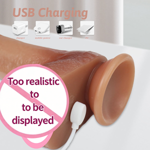 Nuovo Vibratore Realistico per Donne con Telecomando, Riscaldamento e Spinta, Grande Dildo in <span class=keywords><strong>Silicone</strong></span> Liquido - Product Image 5