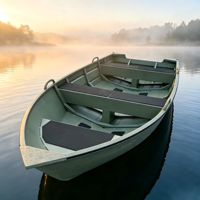 Bateau d'assaut en aluminium résistant à la corrosion de 3,6 m, fabriqué en usine OEM, bateau à moteur léger adapté au travail en rivière, en lac et en rive.