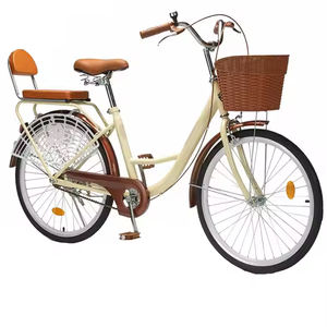 उच्च गुणवत्ता क्लासिक रेट्रो शैली 26 इंच शहर साइकिल महिलाओं ने कार्बन स्टील फ्रेम के साथ लाल निष्पक्ष महिला सड़क बाइक - Product Image 4