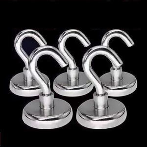 Nahe Magnetic Wall Hooks Round Minimalist Design For Key And Mail Organizer Suction Cup Hook Mounting Type - Product Image 2