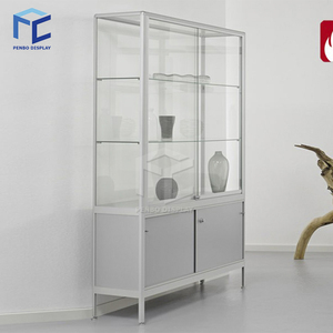 Thương Mại Giá Rẻ Khung Nhôm Vàng Bảng Điều Khiển Màu Đen Tháp Kính Hiển Thị Trường Hợp - Product Image 6