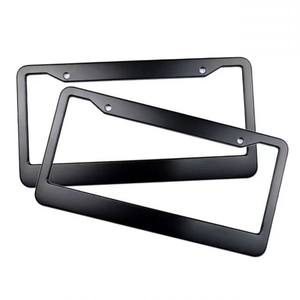 Marco de matrícula de aleación de aluminio enrollado de 2 orificios, especificaciones de EE. UU., popular para personalización de matrículas - Product Image 6